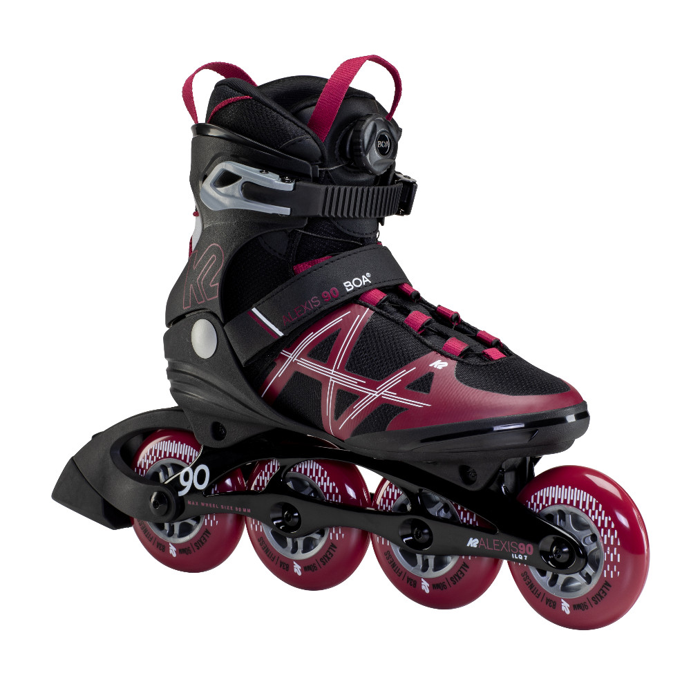 K2 Inliner Damen - K2 Damen Fitness Inline Skates VO2 90 Pro W - Schw Trend 2022 : Fitness, training, park/rails, and youth.undefined