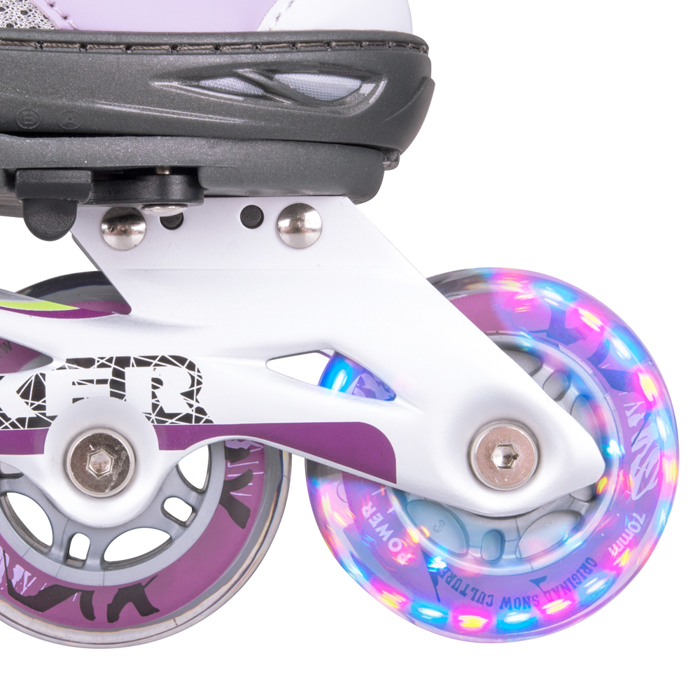 WORKER Perleta LED InlineSkates mit leuchtenden Rollen inSPORTline