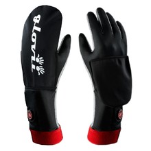 Glovii GYB Universale beheitzte Handschuhe mit Wasserdichtem Bezüg - schwarz