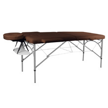 inSPORTline Tamati Massagetisch 2-teilig aus Aluminium - braun