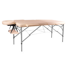 inSPORTline Tamati Massagetisch 2-teilig aus Aluminium - cremeweiß