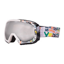Skibrille WORKER Hiro mit Graphik - weiß - Grafik