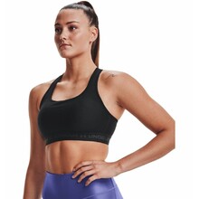 Under Armour Crossback Mid Damen Sport-BH - schwarz