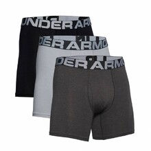 Boxerky Under Armour Charged Cotton 6in 3 Pack - Mod Gray Medium Heather