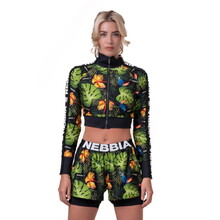 Nebbia High-Energy Cropped Jacket 564 Damenjacke - Jungle Green