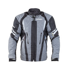XS, Gr/ün BOS Motorradjacke Herren Mit Protektoren Textil