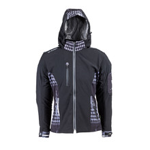Damen Softshell Motorradjacke W-TEC NF-2781 - schwarz-grau