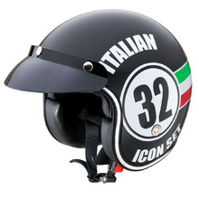 W-TEC Café Racer Motorradhelm - Italian 32