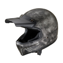 Motocross Helm W-TEC Retron - Rostiges Grau