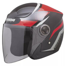 Motorradhelm Cassida Reflex - schwarz-rot