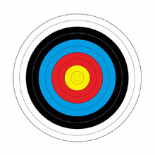 Yate Durchmesser 80 cm - 10 Stk - Papierzielscheibe
