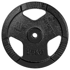 Gusseisenscheibe inSPORTline Hamerton Schwarz 25 kg 30 mm
