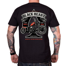 BLACK HEART Orange Chopper T-Shirt