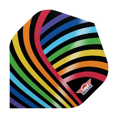 Bull's Powerflite D100 Regenbogen Std. 3Stk.