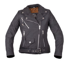 W-TEC Brinea Damen Motorrad Lederjacke