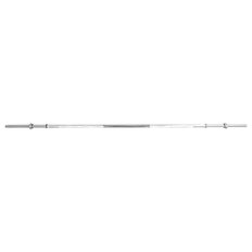 Hantelstange inSPORTline Welenorty gerade 220cm/30mm - mit Gewinde und Klemmen