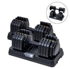 Set von inSPORTline DuraBell® einstellbaren Einhandhanteln 2x 5-41 kg
