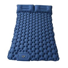 Doppel-Luftmatratze mit integrierter Pumpe inSPORTline Faustea 192x125x8 cm