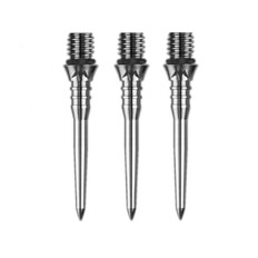 Mission Titan Pro Ti Conversion Points Gerillt Silber 30 mm 3 Stück