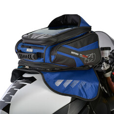 Tankrucksack für Motorrad Oxford M30R 30 l schwarz/blau mit Magnetboden