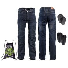 W-TEC Pawted Motorradjeans mit wasserdichter Membran