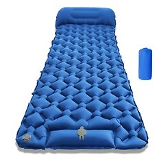 Aufblasbare Isomatte mit integrierter Pumpe inSPORTline Soultea 190x60x6 cm