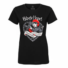 Damen-T-Shirt BLACK HEART Bike Girl