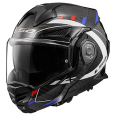 Flip-up Motorradhelm LS2 FF901 Advant X C Future Gl Weiß Blau P/J