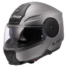 LS2 FF902 Scope II Solid Matt Titanium Motorradhelm zum Aufklappen
