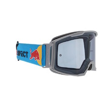Motocrossbrille RedBull Spect Strive Panovision, hellgrau matt, rauchfarbenes Plexiglas
