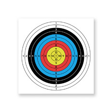 inSPORTline Darber 40x40cm 10St. Zielscheibe