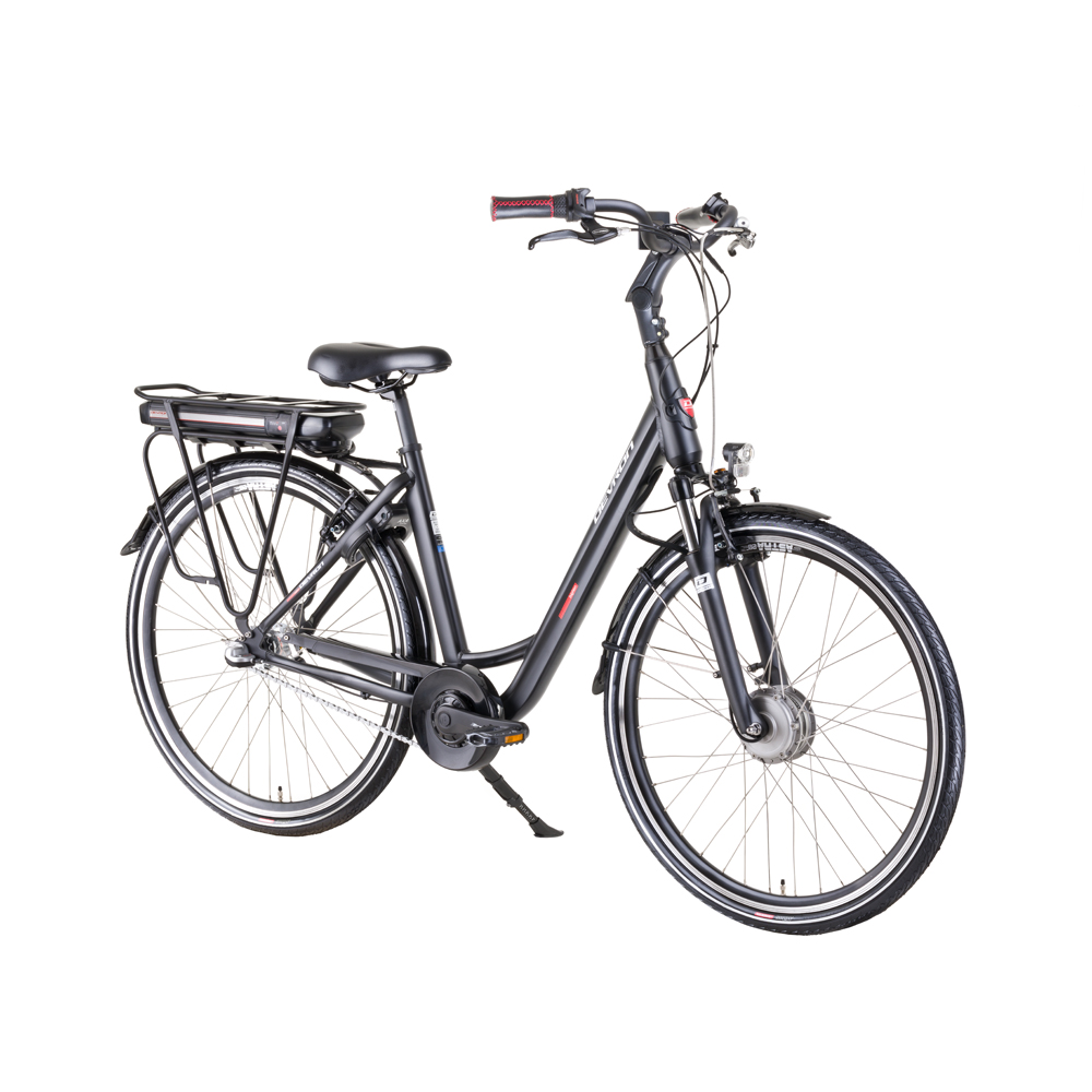 E-Bike für die Stadt - Devron 28124A 28" schwarz 19,5" (172-187 cm)