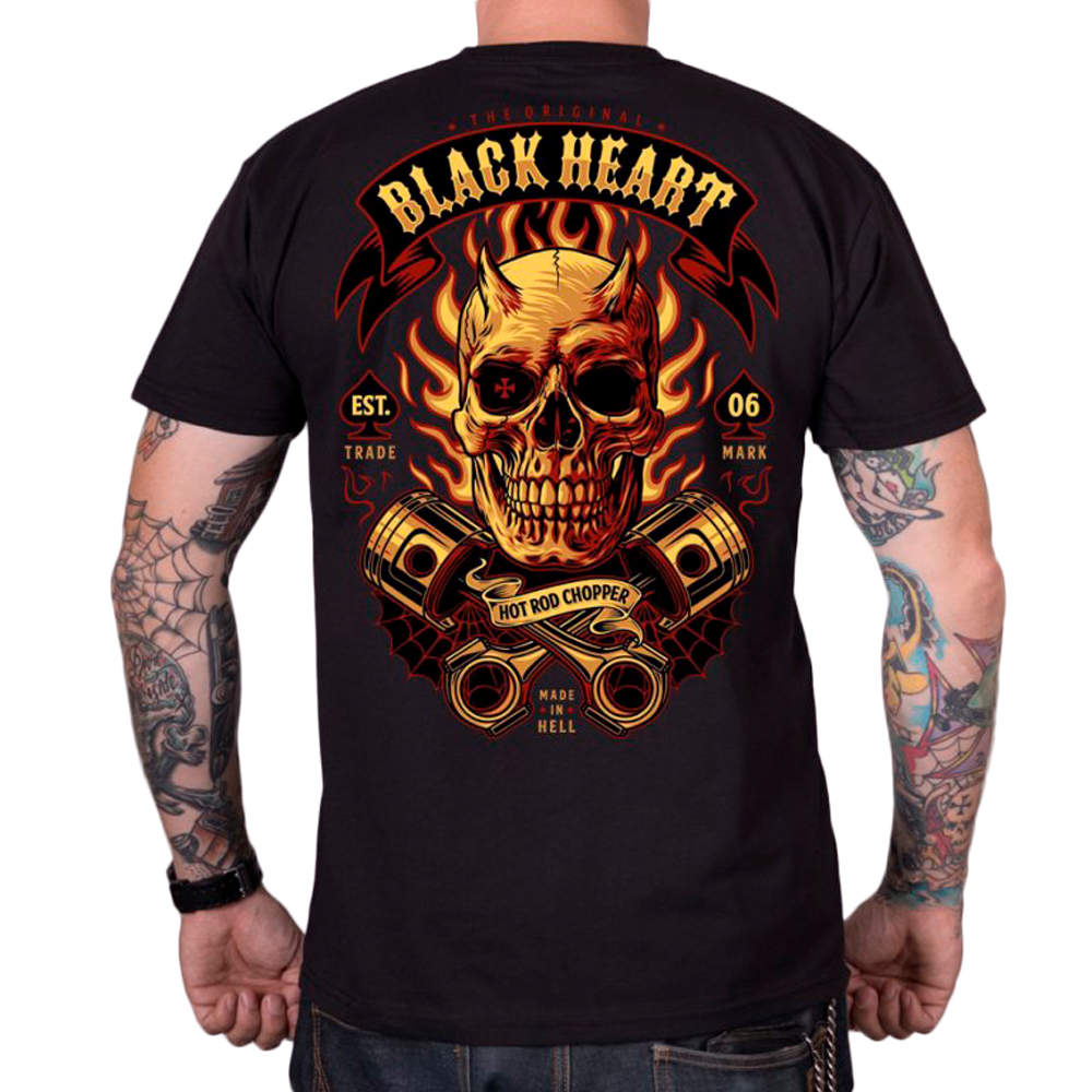 BLACK HEART Hell Boy T-Shirt schwarz L