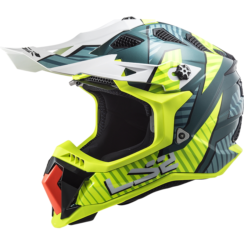 LS2 MX700 Subverter Astro Motocross-Helm Kobalt H-V Gelb XXL (63-64)
