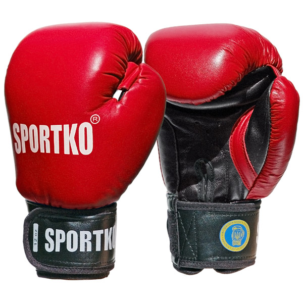 SportKO PK1 Boxhandschuhe rot 12oz