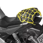 Flexibles Gepäcknetz für Motorräder Oxford 38x38 gelb fluo/reflektierend