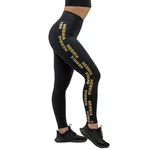 Hochtaillierte Damen-Leggings Nebbia INTENSE Iconic 834 - Schwarz/Gold