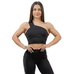 Damen Sport-BH mit hohem Halt Nebbia INTENSE Asymmetrisch 841 - schwarz