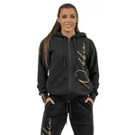 Damen-Kapuzenpulli Nebbia INTENSE Signature 845 - Schwarz/Gold