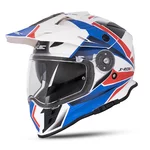 W-TEC Valso Grafik Motorradhelm - bílo-červeno-modrá