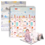 Faltbare Kindermatte inSPORTline Michlino 180x160x1,2 cm - Město/Velryby