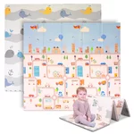 Faltbare Kindermatte inSPORTline Michlino 180x200x1,2 cm - Město/Velryby