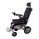 inSPORTline Hawkie Evo II Elektrorollstuhl mit verstellbarer Rückenlehne 700W - silber