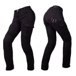 W-TEC Komehana Damen-Moto-Jeans - schwarz