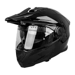 W-TEC Biscaia P/J aufklappbarer Enduro-Helm - schwarz glänzend