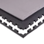 inSPORTline Sazegul 100x100x2 cm Puzzle Tatami-Matte - šedo-černá, křížový vzor