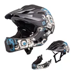 W-TEC Delgada Kinder-Downhill-Helm - Black Heart Mechanic