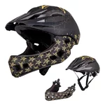 W-TEC Delgada Kinder-Downhill-Helm - Golden Stars