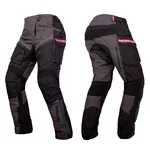 W-TEC Barbata Damen-Motorradhose - černo-šedo-růžová