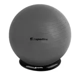 Gymnastikball inSPORTline Top Ball 65 cm mit BallBase - dunkelgrau